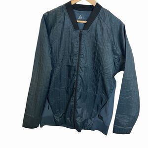 Reebok Jacket Men's Size Large Training Supply Bomber Lightweight Soft Full Zip